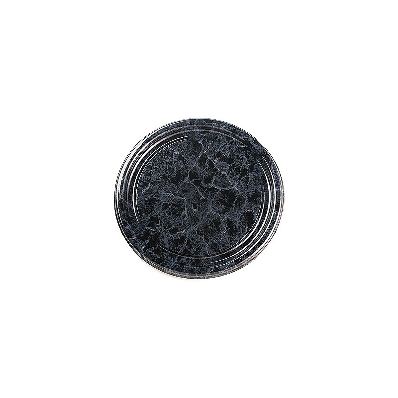 Sabert - Plat rond 34 cm - Marbré noir